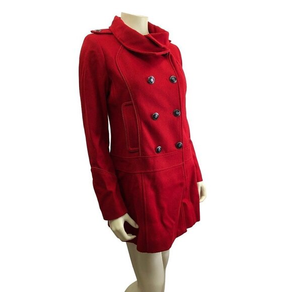 GUESS DOUBLE BREASTED‎ MILITARY STYLE WOMEN COAT SIZE MD NEW WITH TAG - Picture 1 of 13